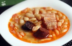 西班牙名菜阿斯图利亚白扁豆汤。的做法 步骤3