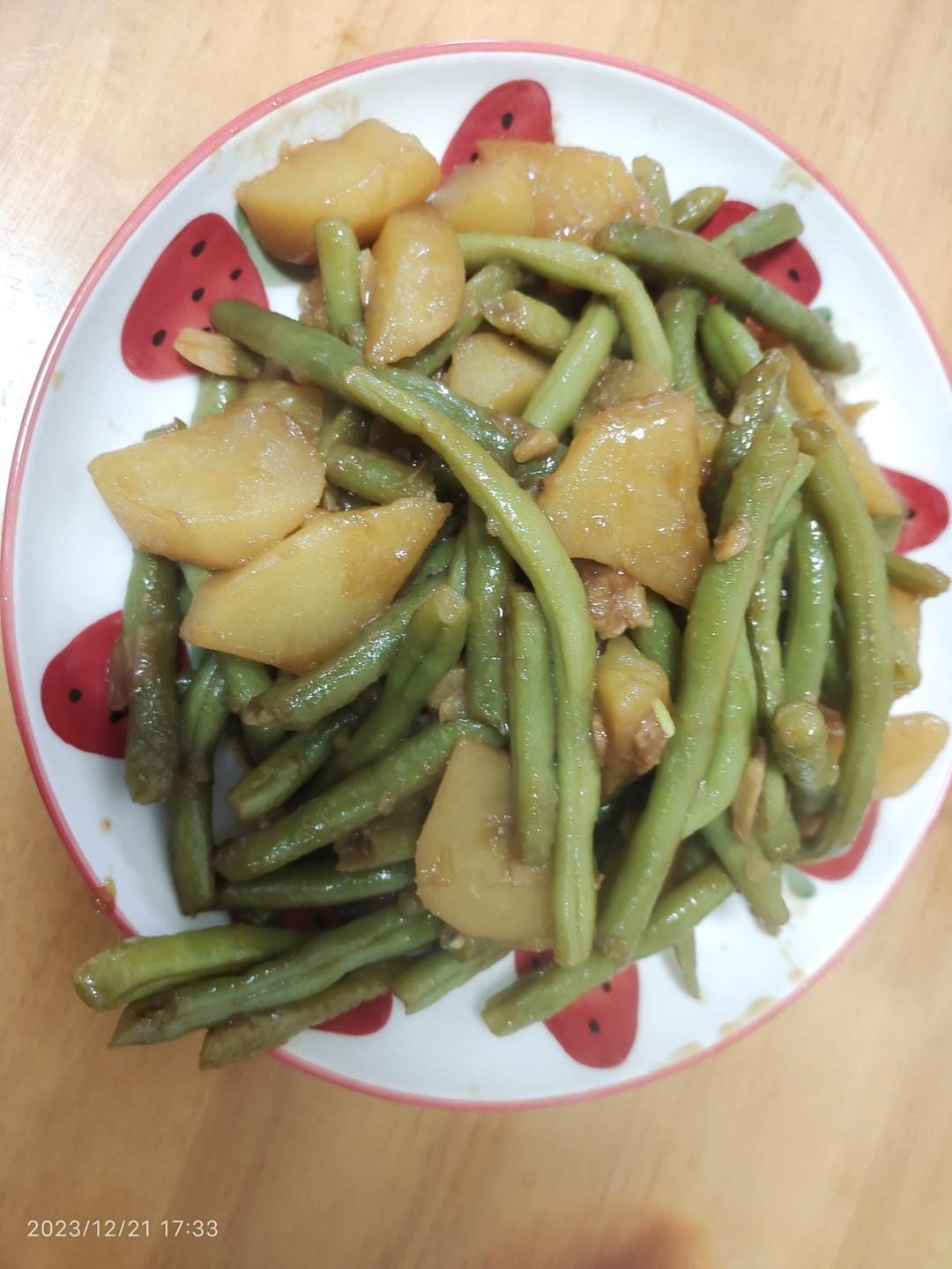 豆角炖土豆极简版💜