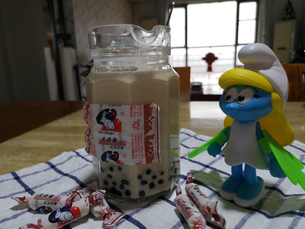 自制网红大白兔奶茶
