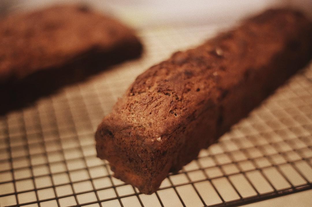 100%全谷物香蕉快手面包丨健康·烘焙