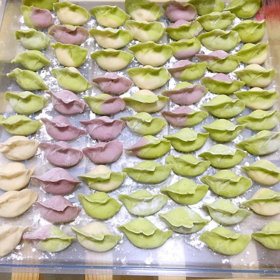 彩色水饺