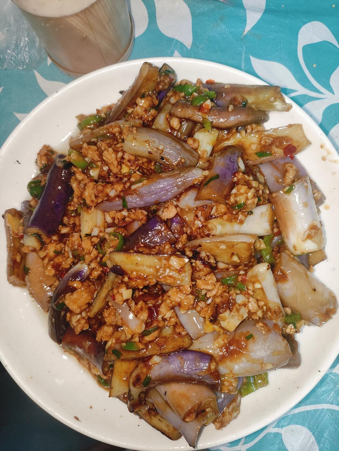 红烧肉沫茄子