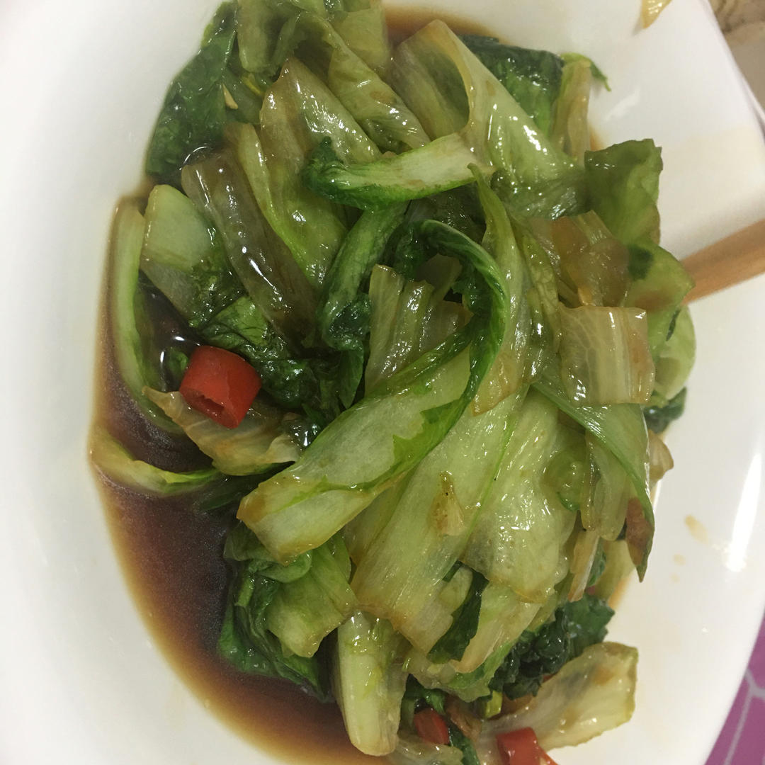 小炒生菜太好吃