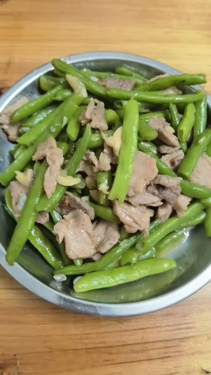 零厨艺的豆角炒肉