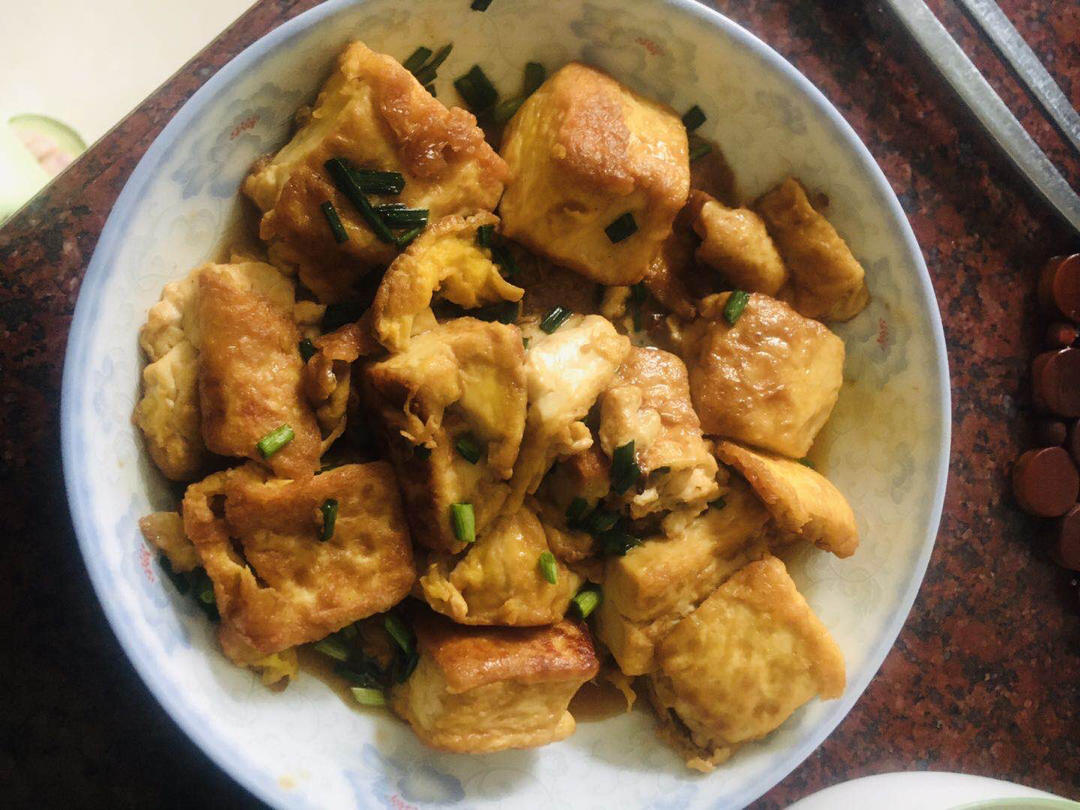 蚝油嫩豆腐