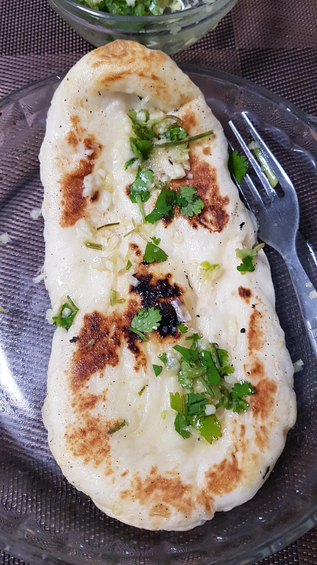 蒜蓉印度烤饼 Garlic Naan - 配方来自小高姐