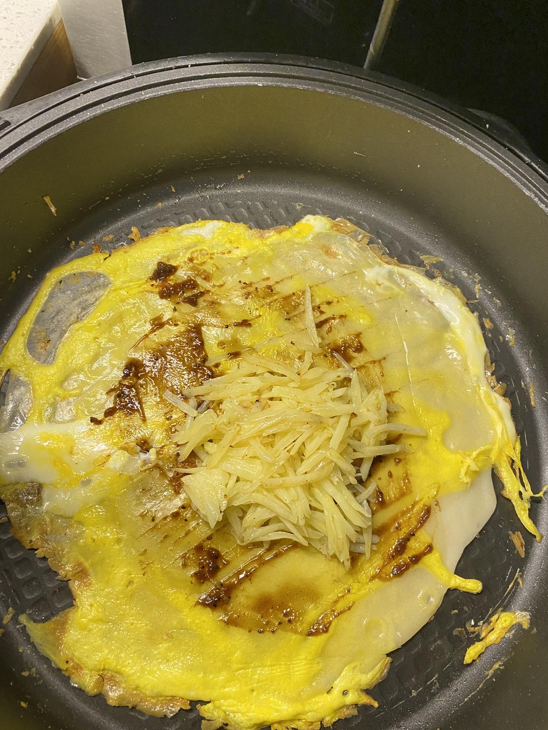 简单好吃的学生早餐鸡蛋饼