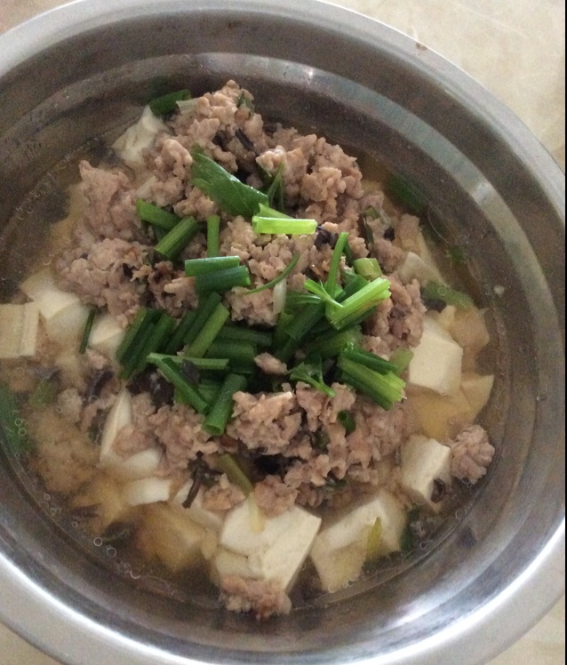肉末蒸豆腐