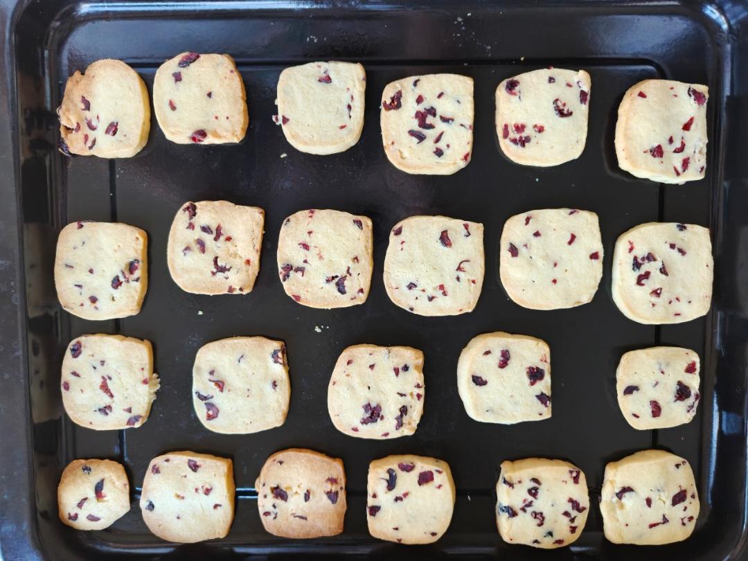 蔓越莓曲奇饼干 最最最简单的黄油饼干