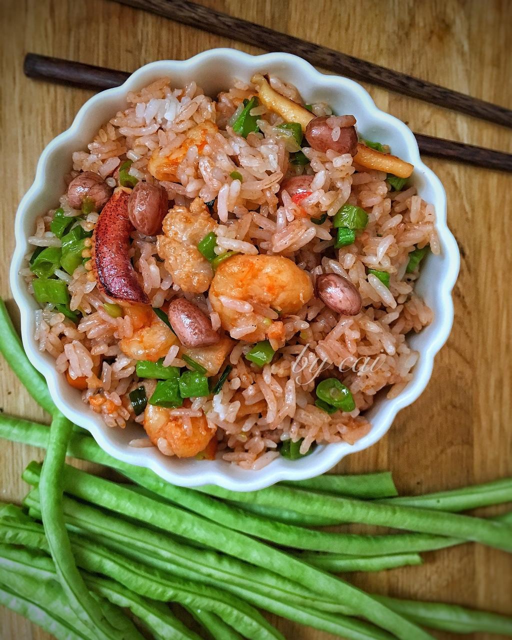 腐乳豇豆饭