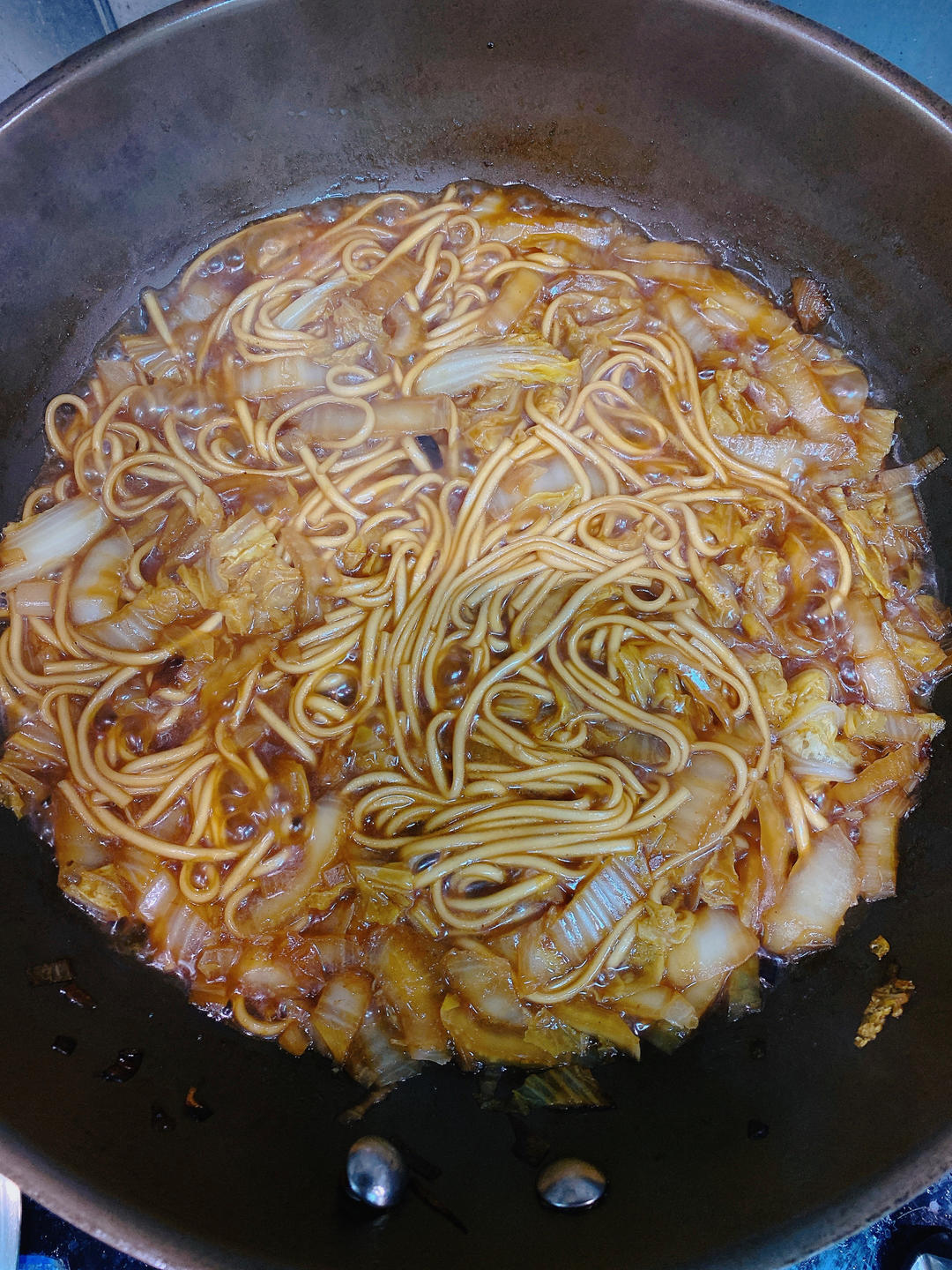 白菜炝锅面·老饭骨版