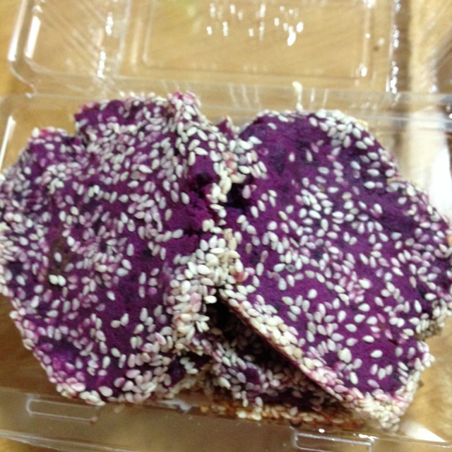 紫薯芝香糯米饼