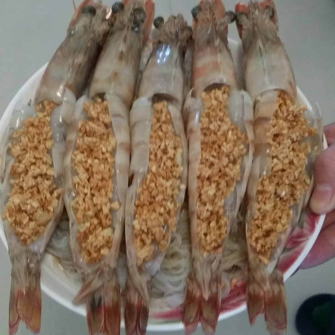 蒜蓉粉丝蒸开边虾