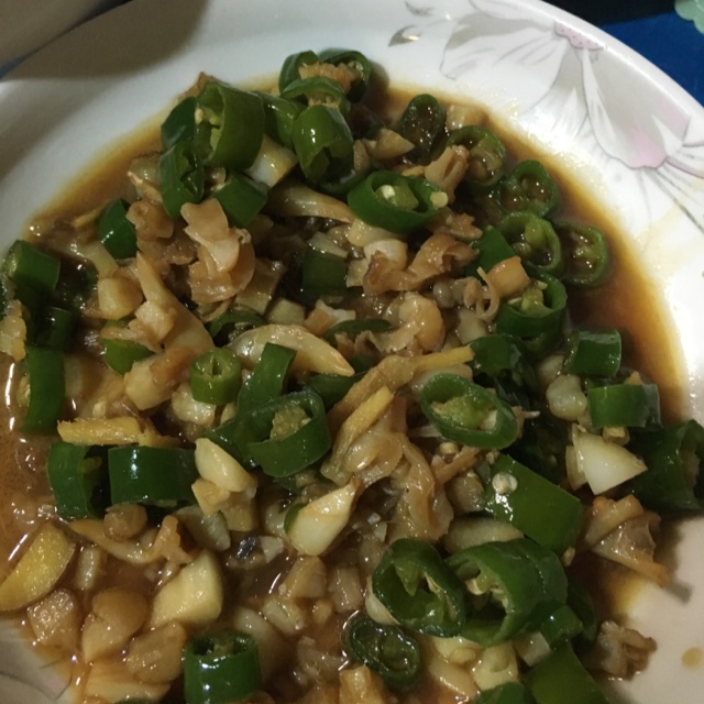 青椒蛤蜊干