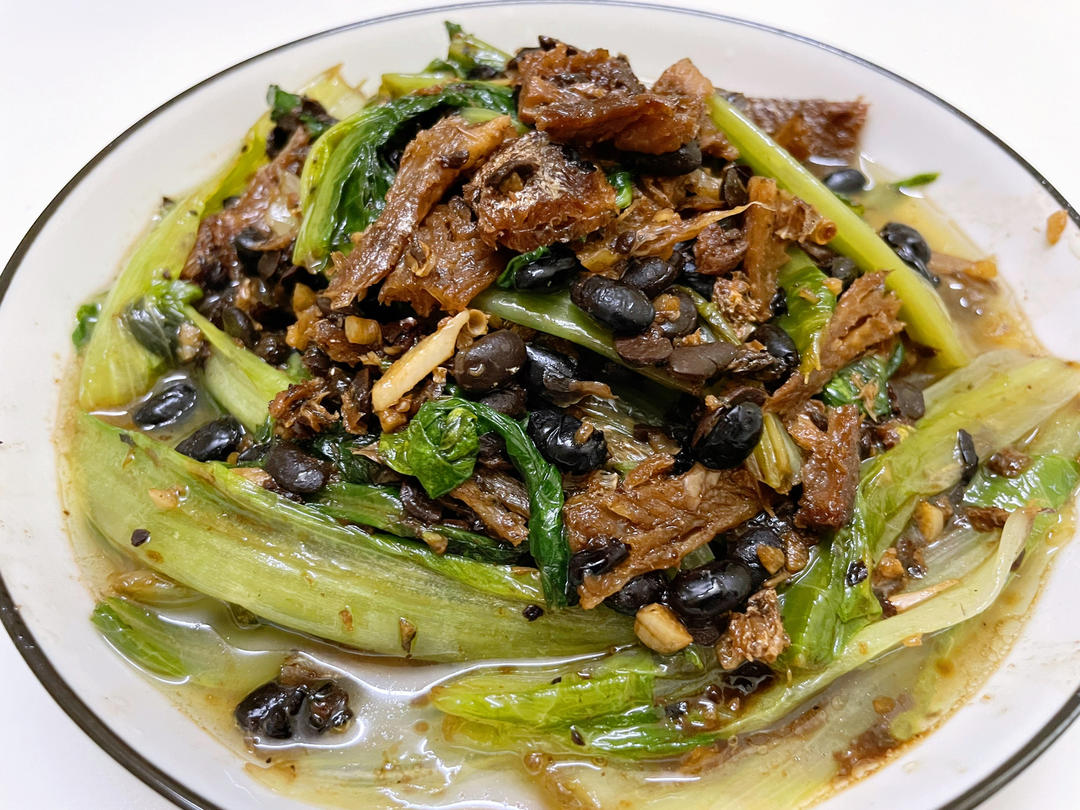 豆鼓鲮鱼油麦菜