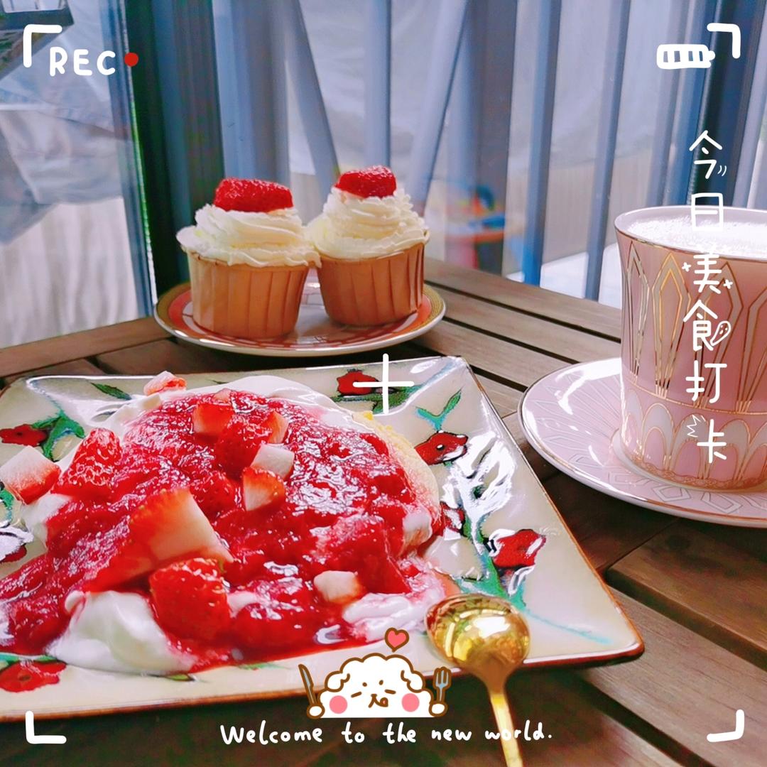 10分钟搞定网红舒芙蕾松饼🥞超松软『步骤详细附视频』『平底锅美食』