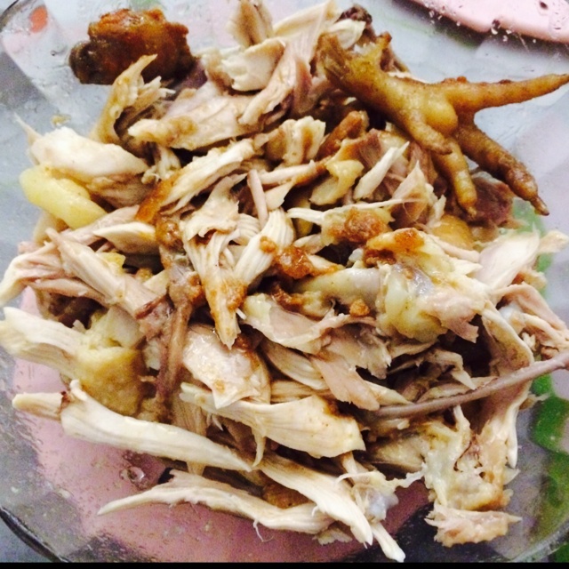 电饭煲盐焗手撕鸡