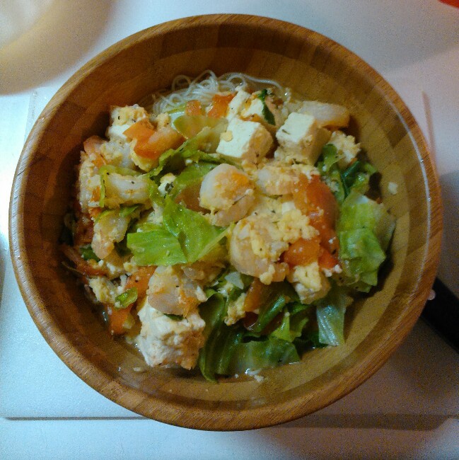 虾仁豆腐煲