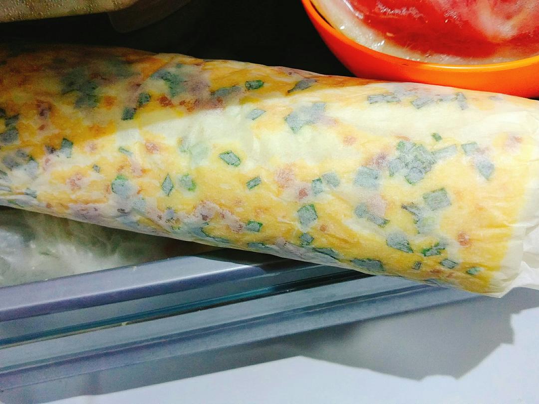 香葱肉松肥蛋糕卷～
