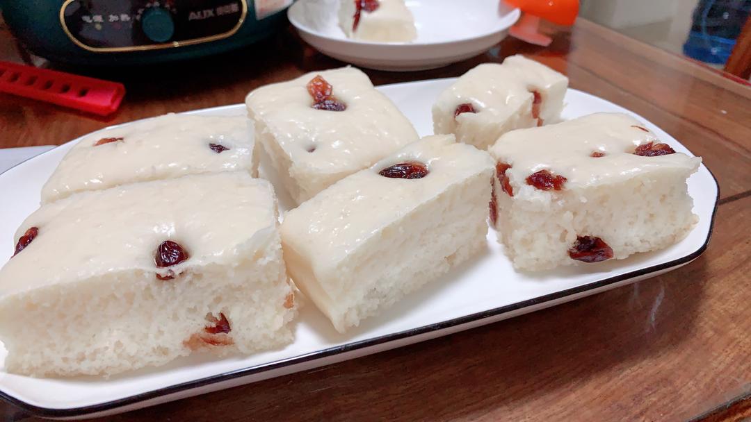 酒酿蔓越莓米糕的做法