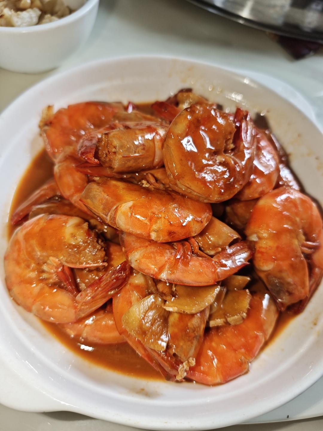 家庭版油焖大虾