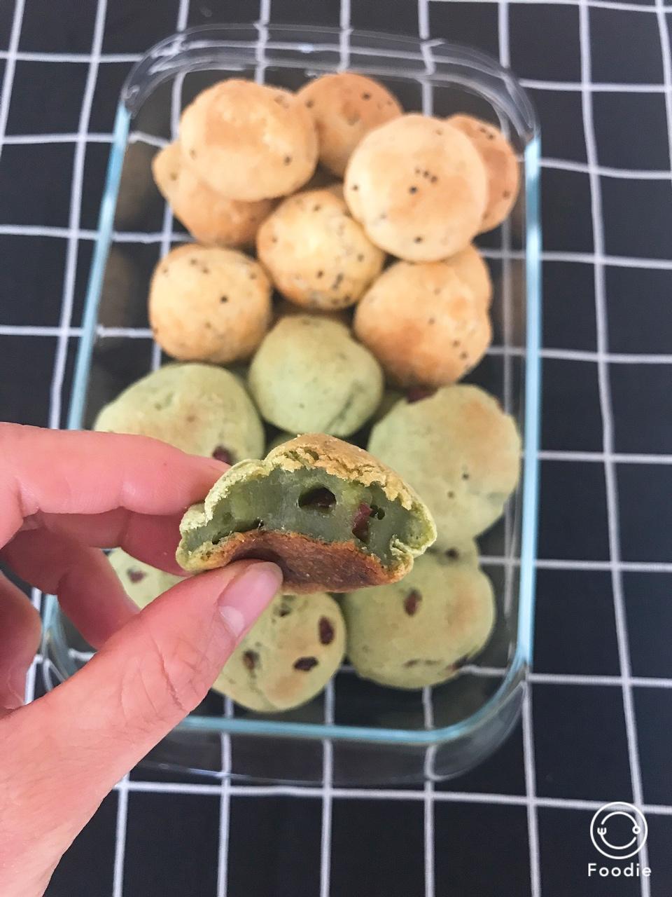 抹茶蔓越莓麻薯包（不回缩）
