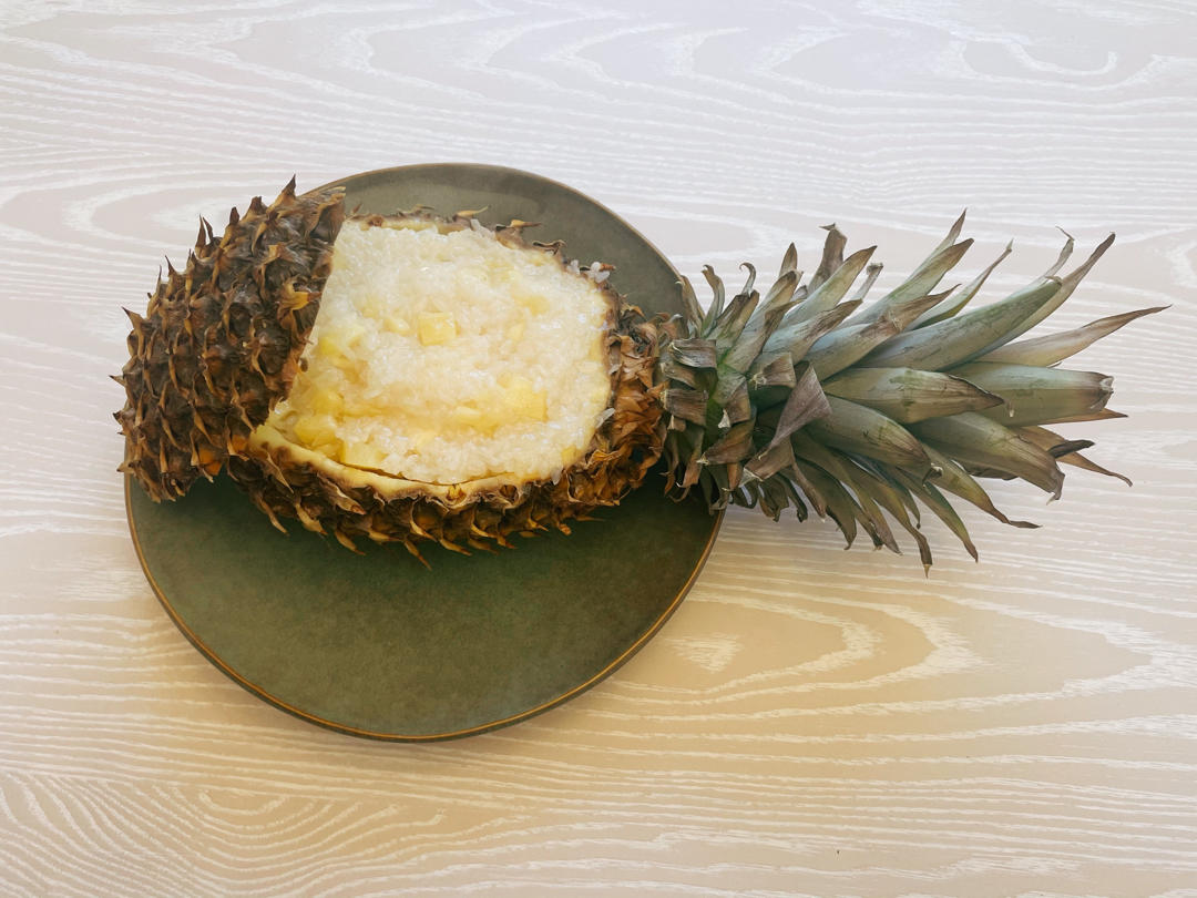 紫糯米菠萝饭