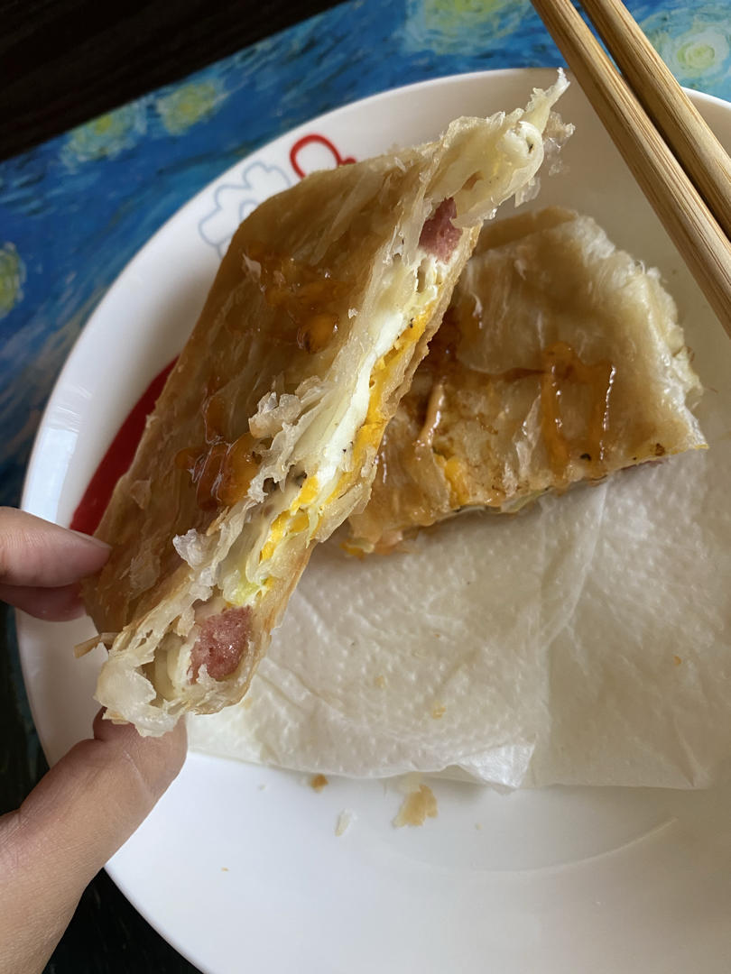 无需和面❗️懒人早餐鸡蛋饼
