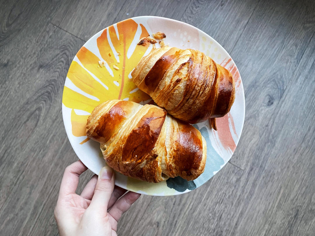 【小高姐】家庭制作牛角包 普通黄油 手工操作 经典蜂窝结构