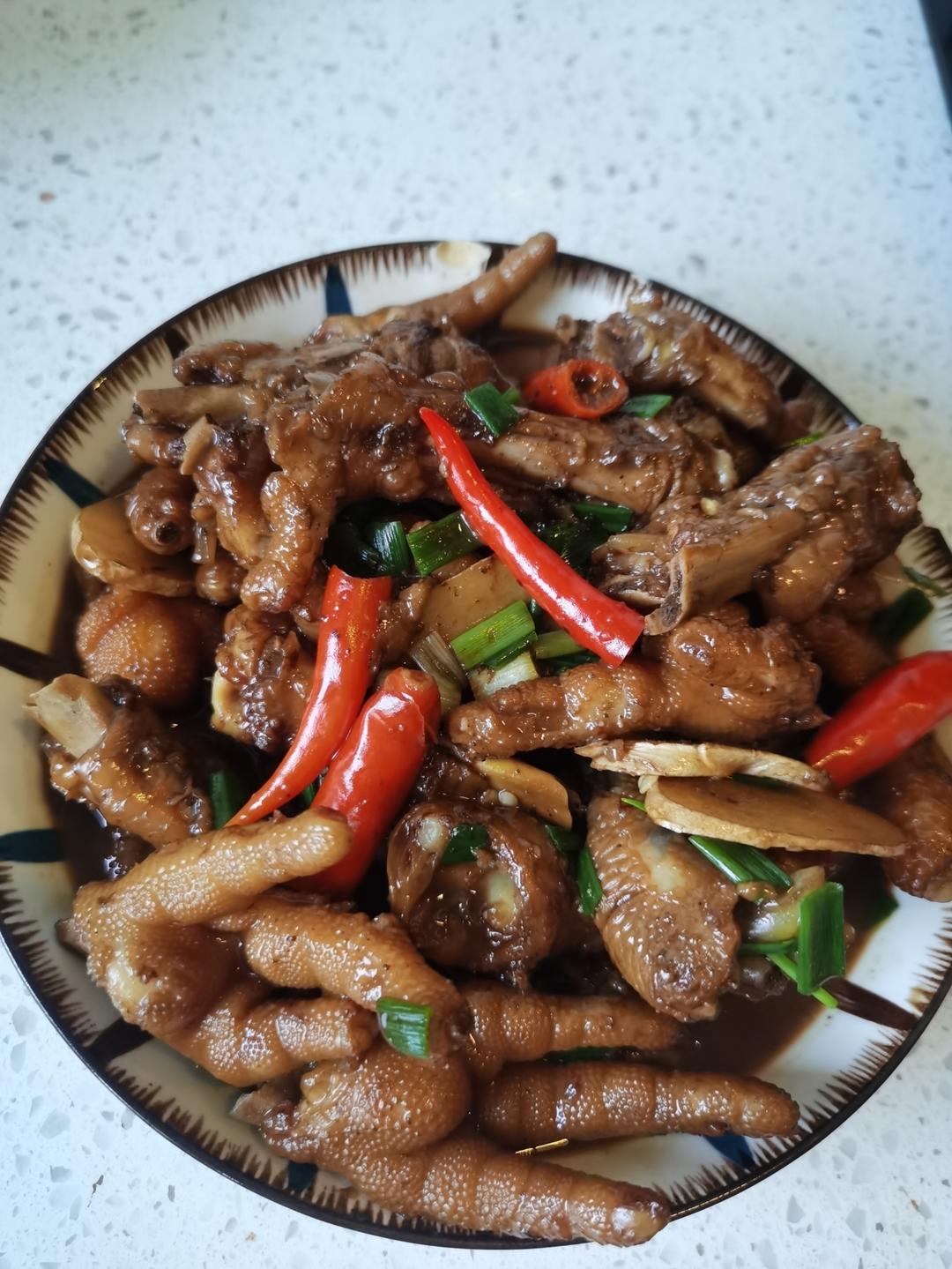 香辣烧鸡爪