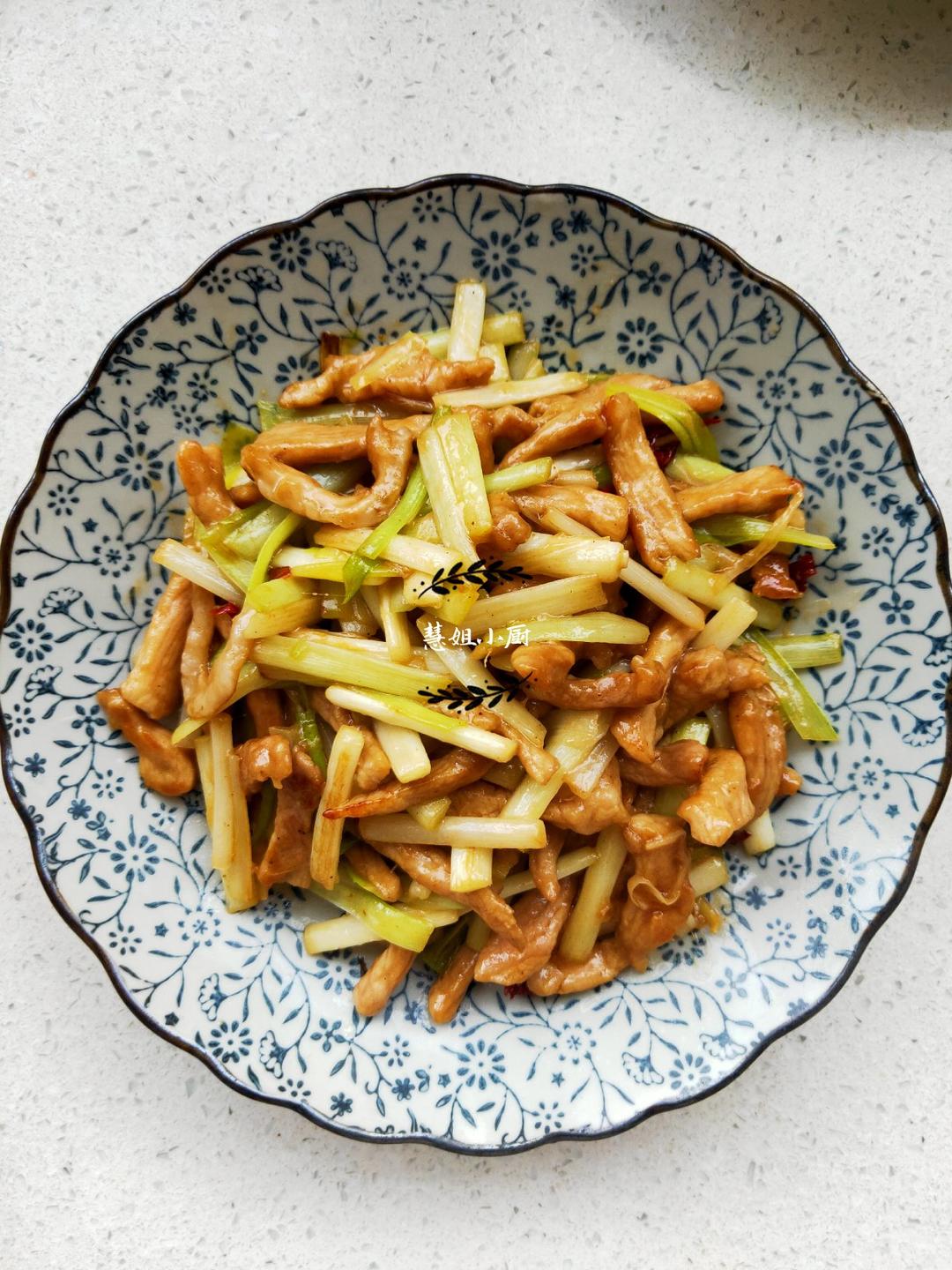 韭黄炒肉丝