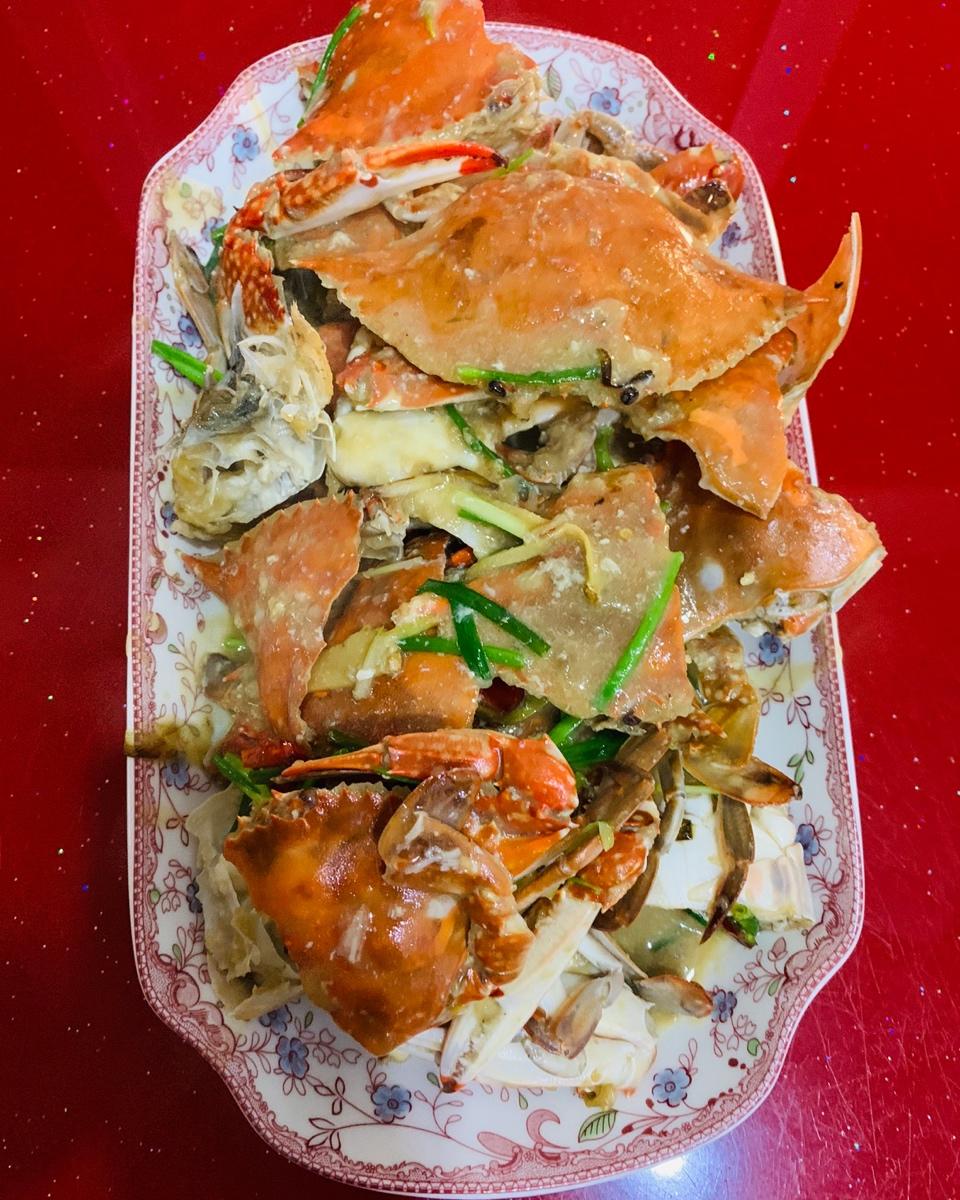 葱姜炒梭子蟹（very easy）