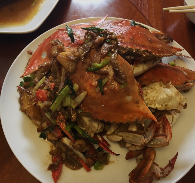 姜葱炒梭子蟹