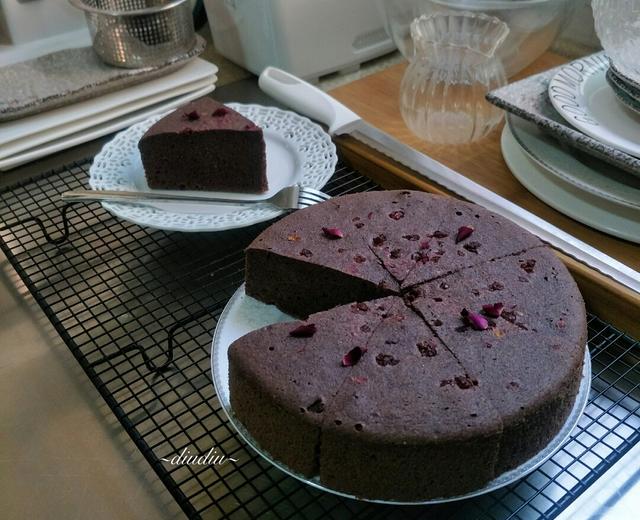 黑糖蔓越莓黑米糕的做法