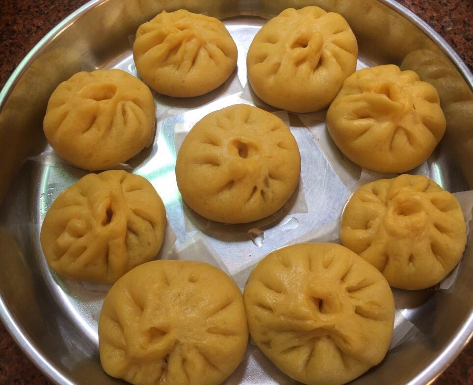 南瓜刺猬馒头