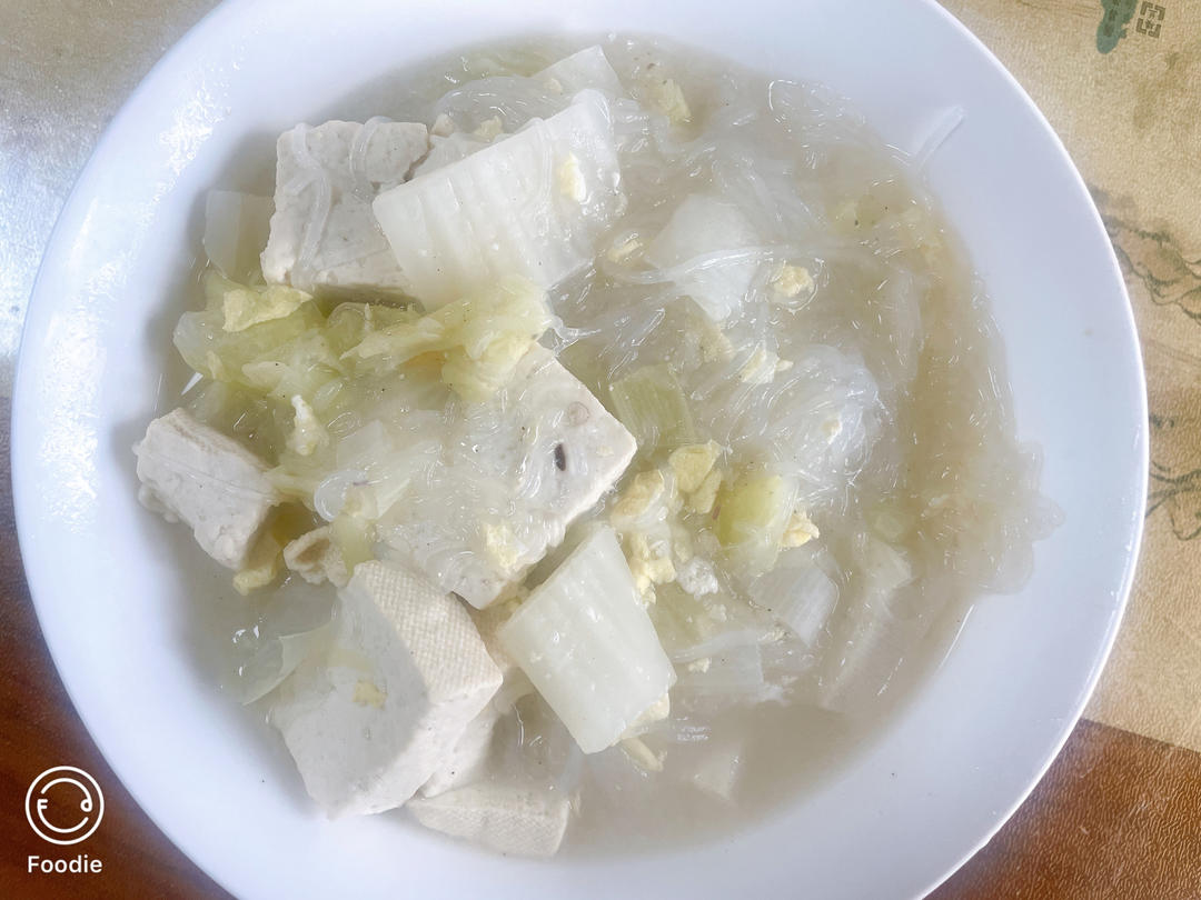 白菜豆腐汤