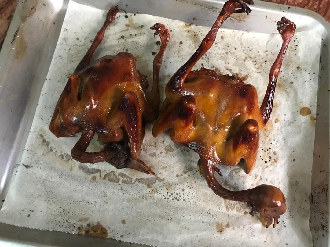 烤箱版脆皮乳鸽