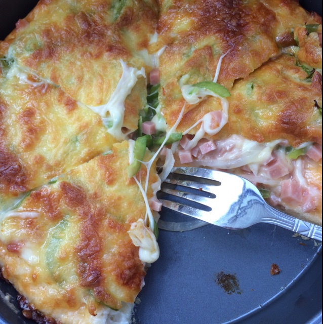 厚底鲜虾培根披萨