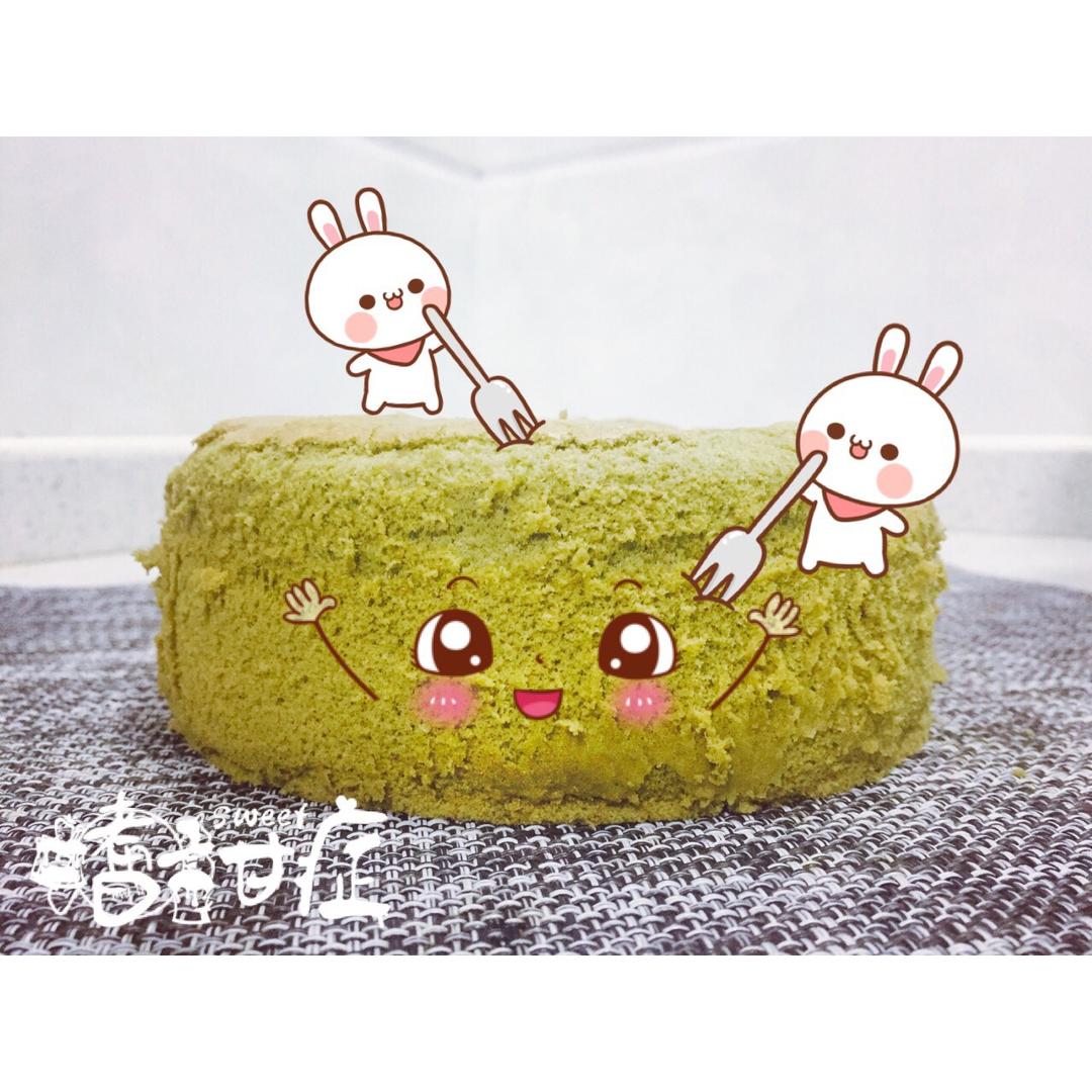 六寸抹茶戚风蛋糕