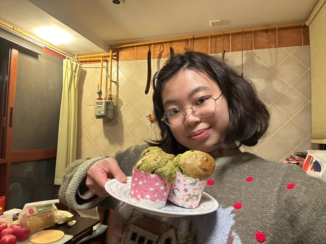 超简单的抹茶蜜豆玛芬