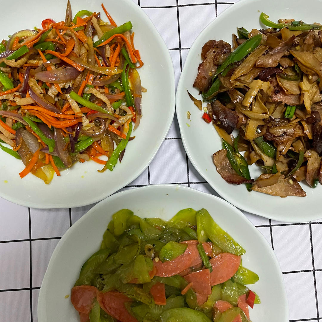 黄磊版烟笋/萝卜干炒腊肉-向往的生活湘西腊肉做法