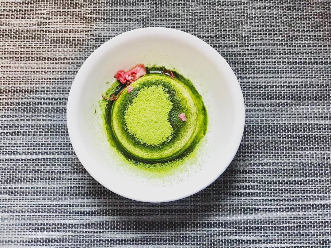 日式抹茶豆乳布丁