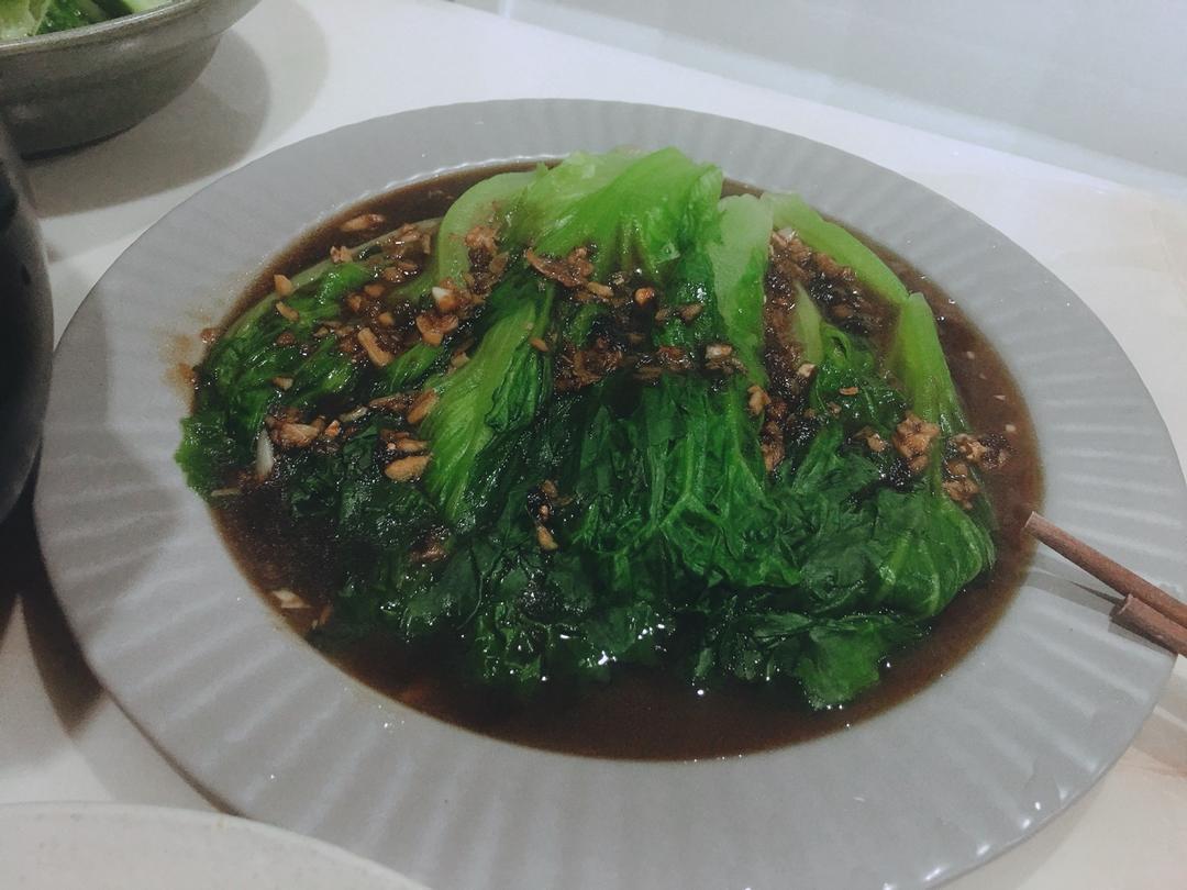 蚝油生菜（瘦身苦逼极致简约版）