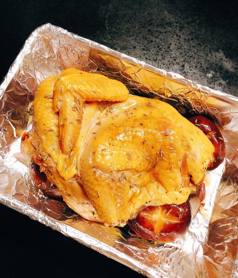 超简单的脆皮烤鸡