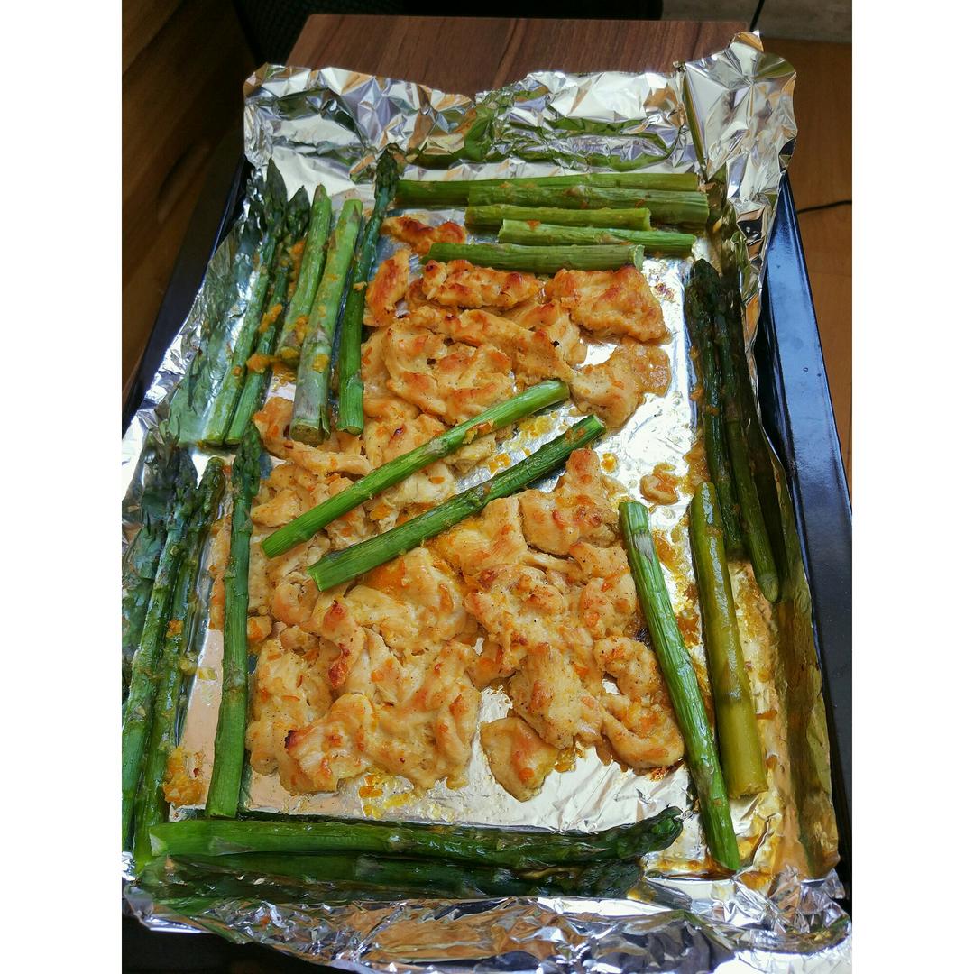 照烧杏酱烤鸡胸丨健康·三餐