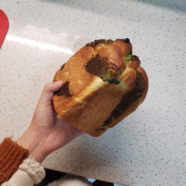 绿色心情---抹茶手撕小吐司