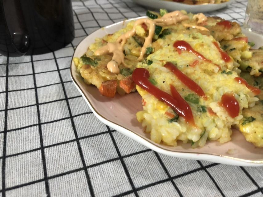 鸡胸肉虾仁鲜蔬饼