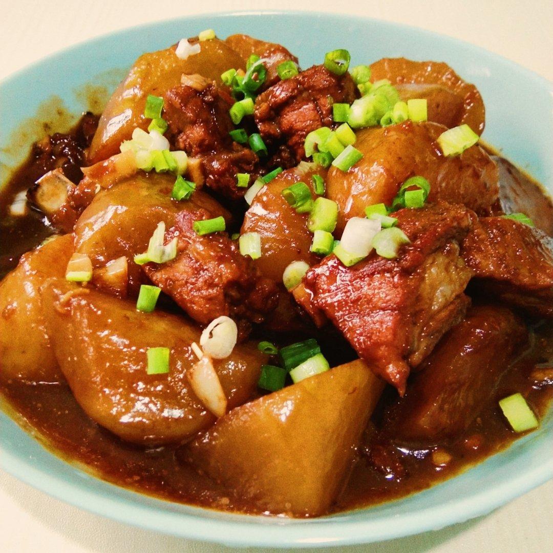 加油好好学美食做的萝卜烧排骨