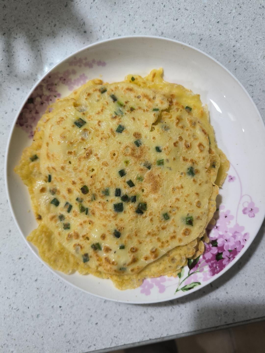 葱花火腿鸡蛋软饼