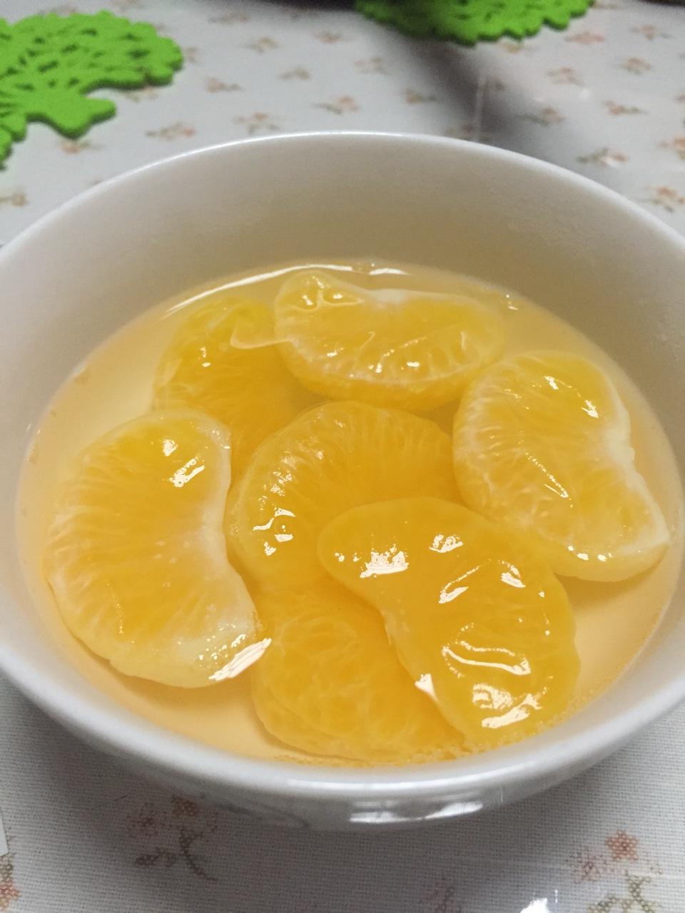 自制冰糖橘子罐头